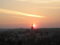 Východ slunce nad Novým Městem na Moravě