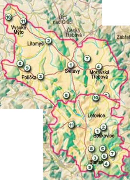 Turistická oblast na střední Moravě