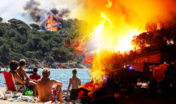 Velké požáry na Korsice v roce 2017
