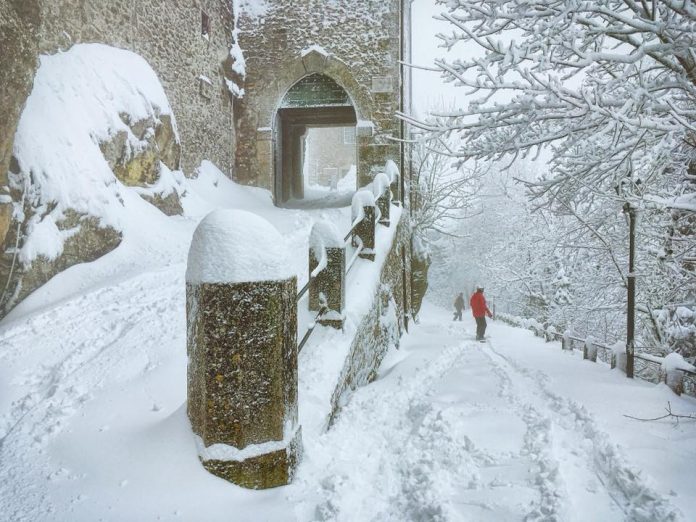 San Marino pod sněhem vytváří zvláštní atmosféru Zdroj: sorpresa.sm